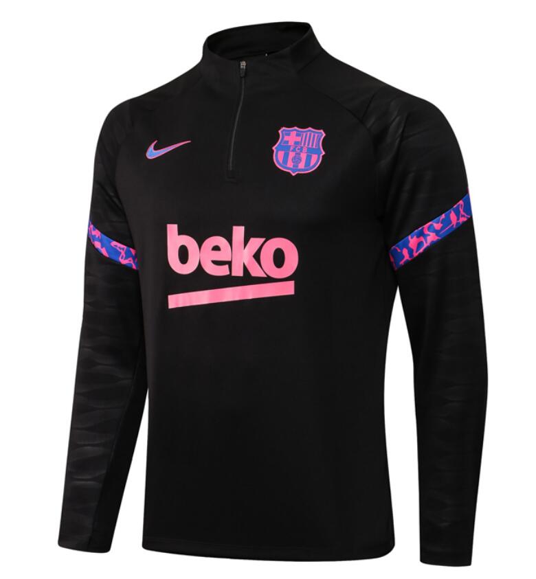 2021/22 Barcelona Black Purple Training Sweatshirt